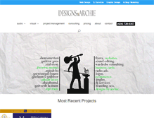 Tablet Screenshot of designsbyarchie.com